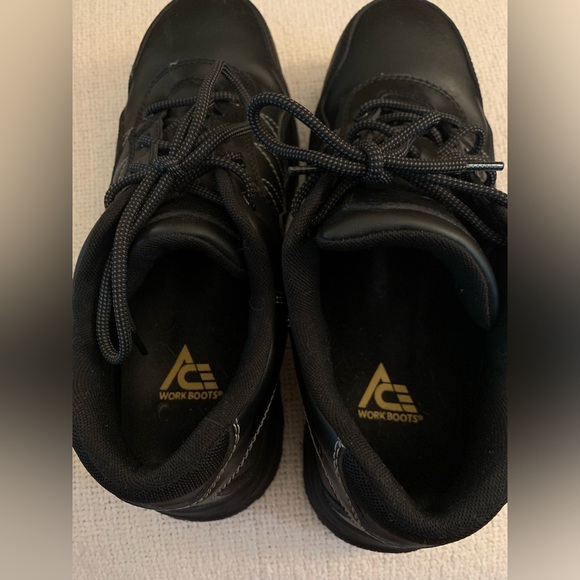 Ace Work Boot Piston Low AT Black Lace Up Waterproof Boots Men's 12 Wide - Picture 2 of 10